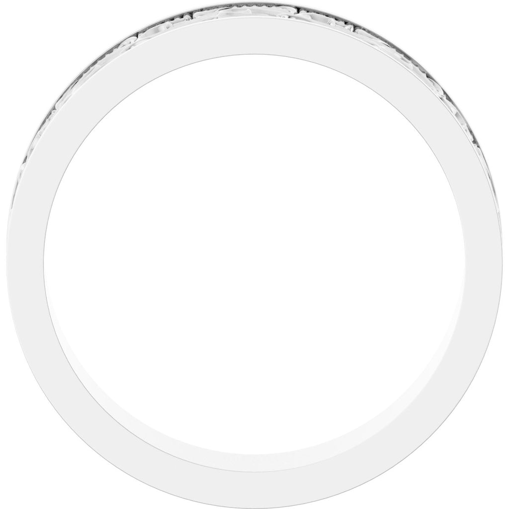 Milgrain Sculptural Flat Band