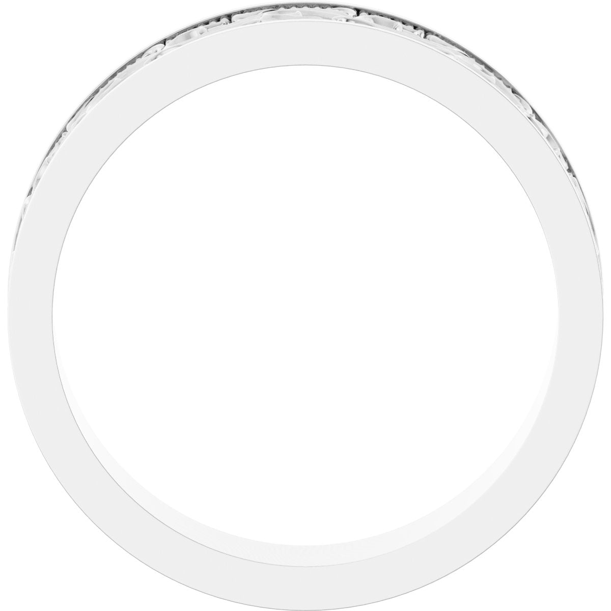 Milgrain Sculptural Flat Band