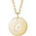 Script Initial Necklace or Pendant