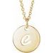 Script Initial Necklace or Pendant