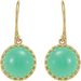 Cabochon Crown Earrings