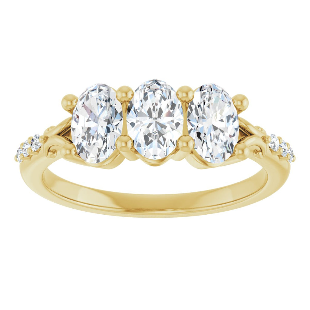Three-Stone Anniversary Band