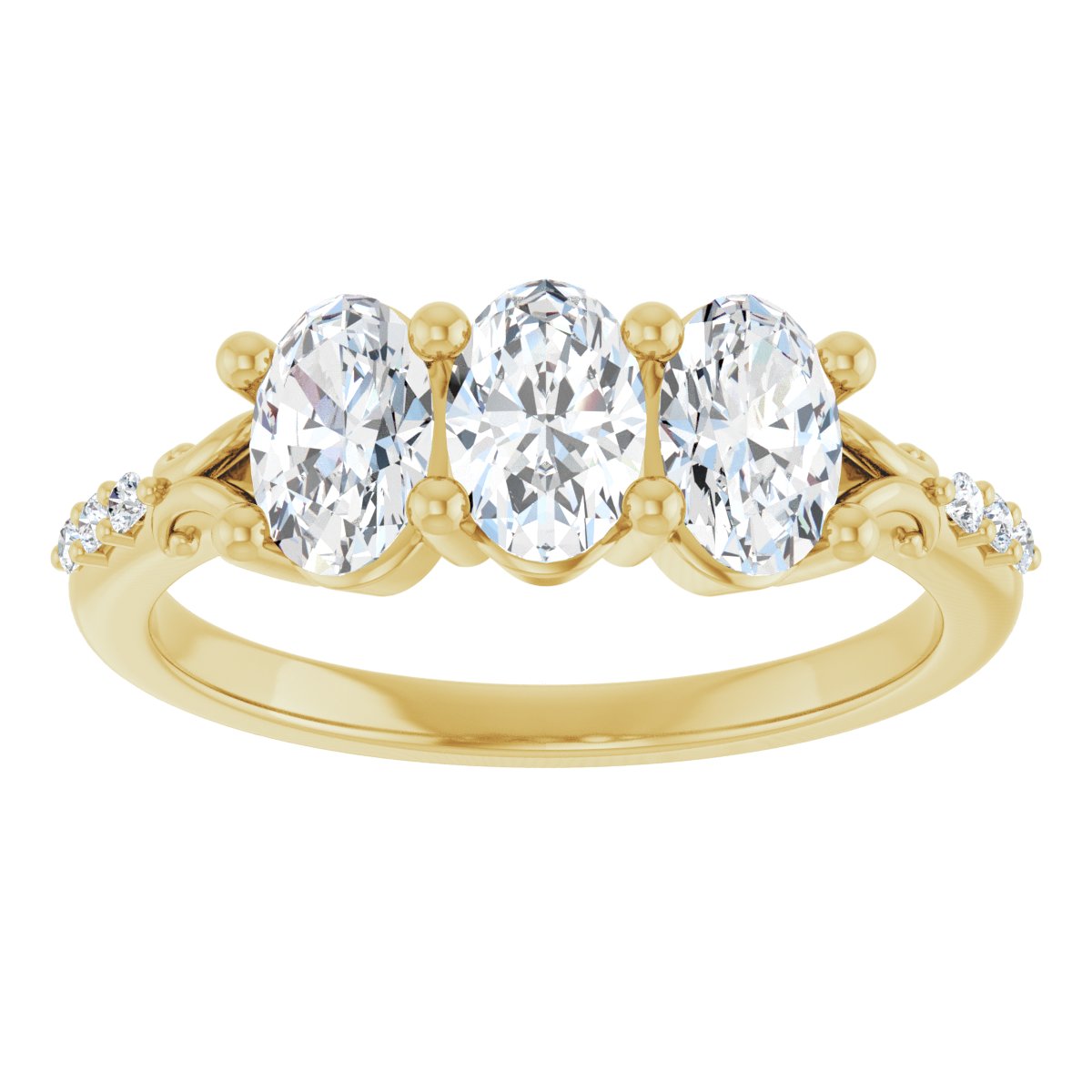 Three-Stone Anniversary Band