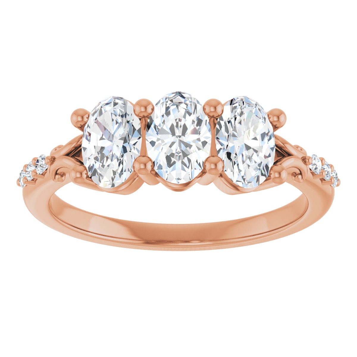 Three-Stone Anniversary Band
