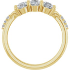 Three-Stone Anniversary Band