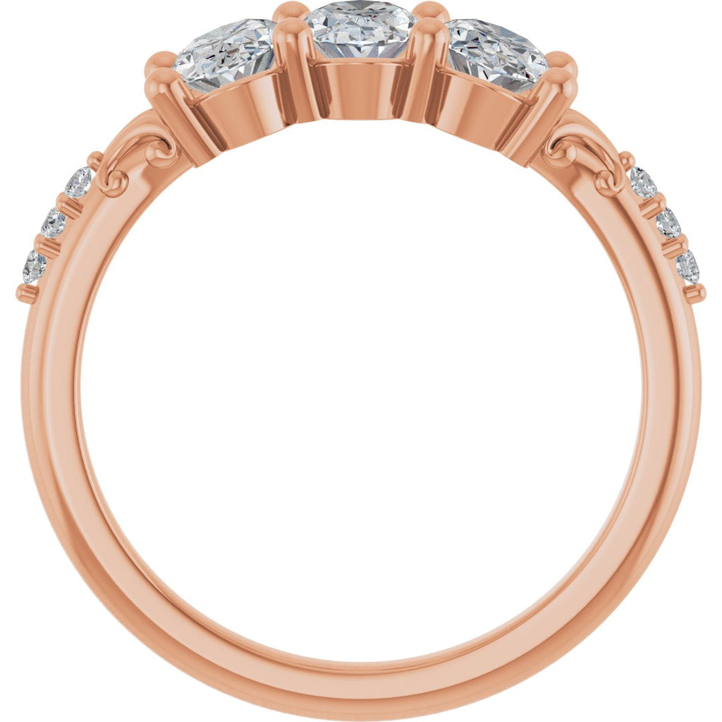 Three-Stone Anniversary Band