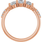 Three-Stone Anniversary Band