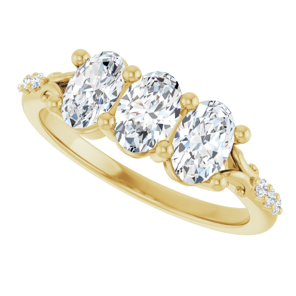 Three-Stone Anniversary Band