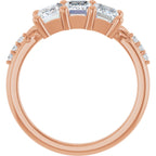 Three-Stone Anniversary Band