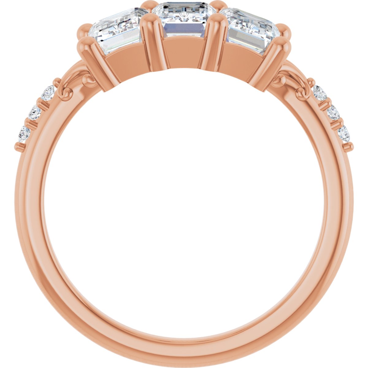 Three-Stone Anniversary Band