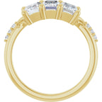 Three-Stone Anniversary Band