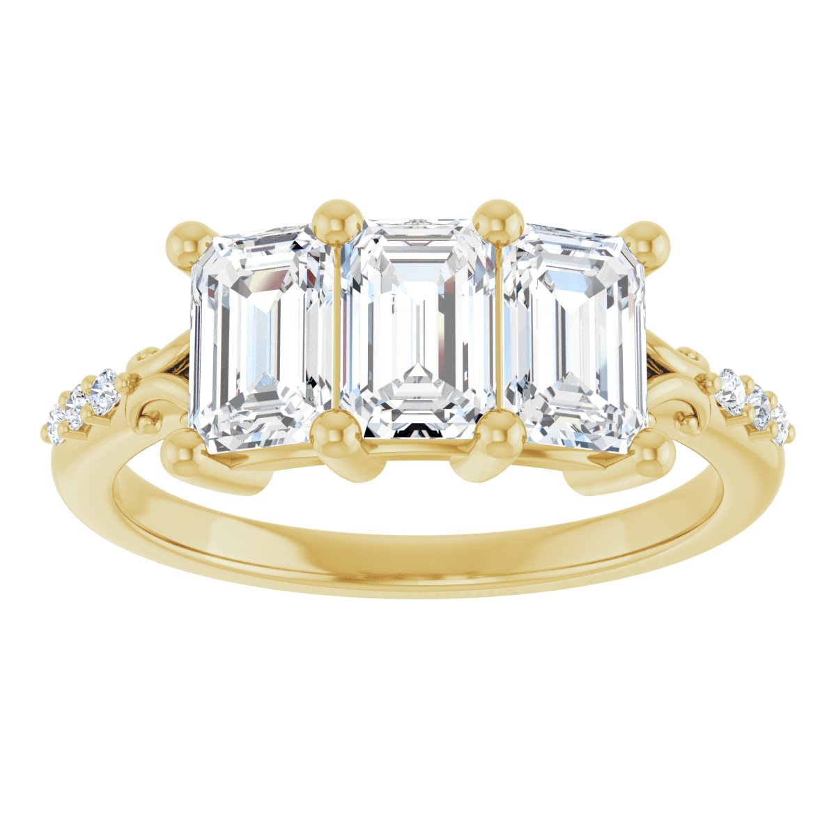 Three-Stone Anniversary Band