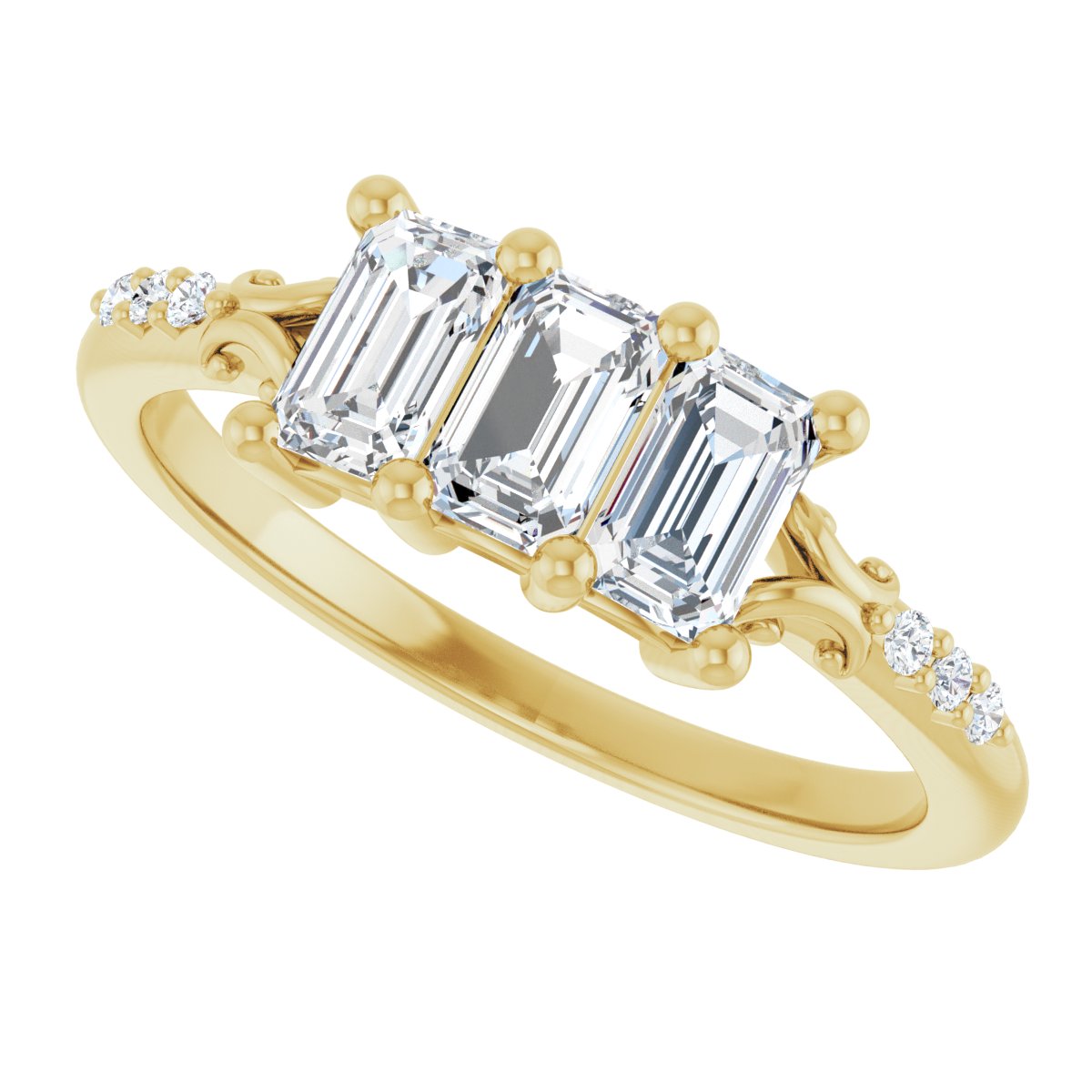 Three-Stone Anniversary Band