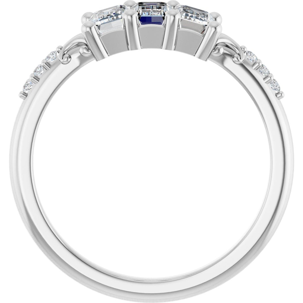 Three-Stone Anniversary Band