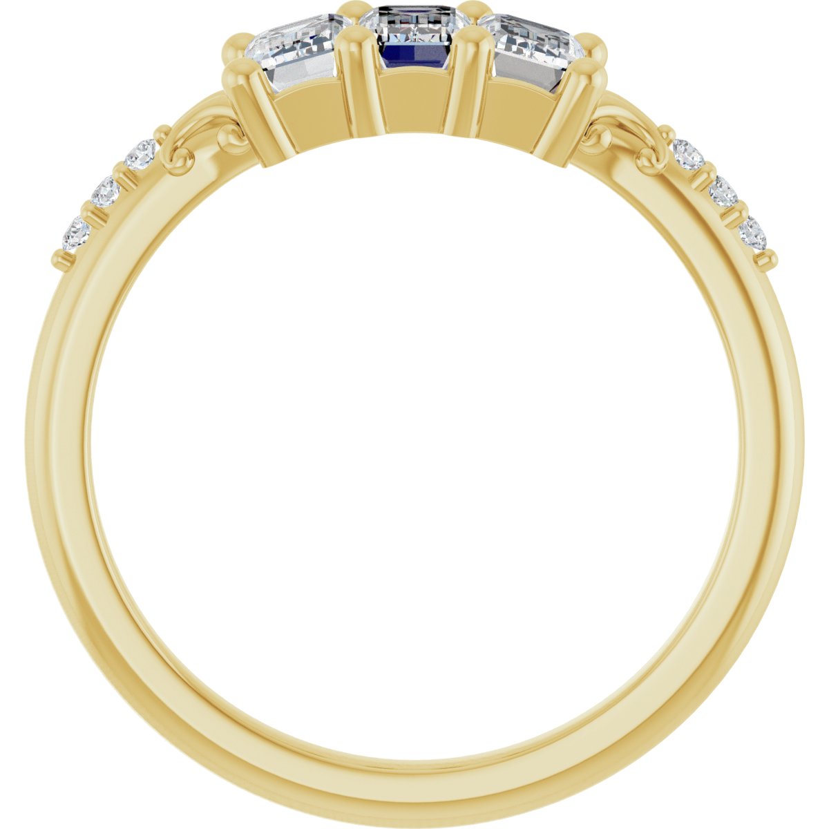 Three-Stone Anniversary Band