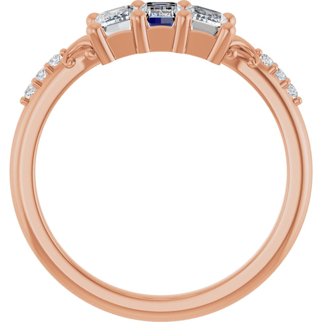 Three-Stone Anniversary Band