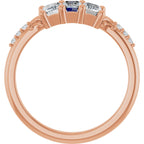 Three-Stone Anniversary Band