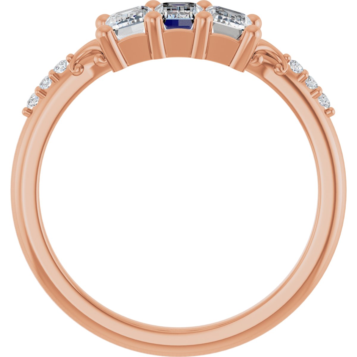 Three-Stone Anniversary Band