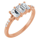 Three-Stone Anniversary Band