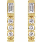 Accented Bar Earring