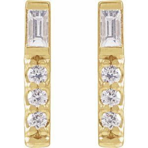 Accented Bar Earring