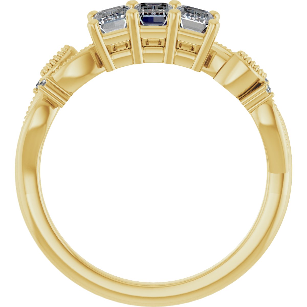 Three-Stone Anniversary Band