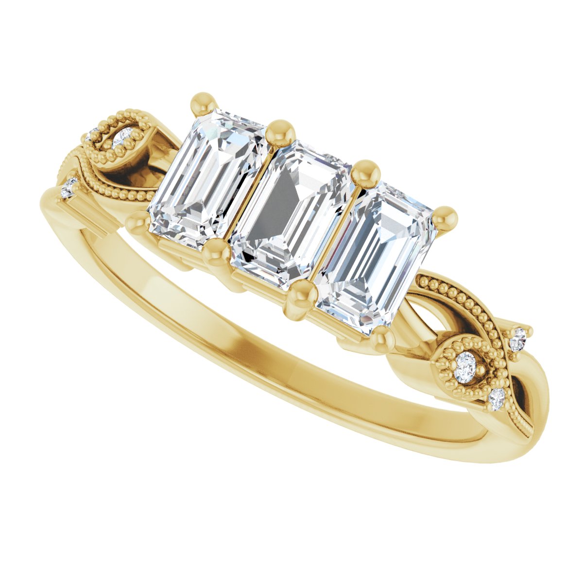 Three-Stone Anniversary Band