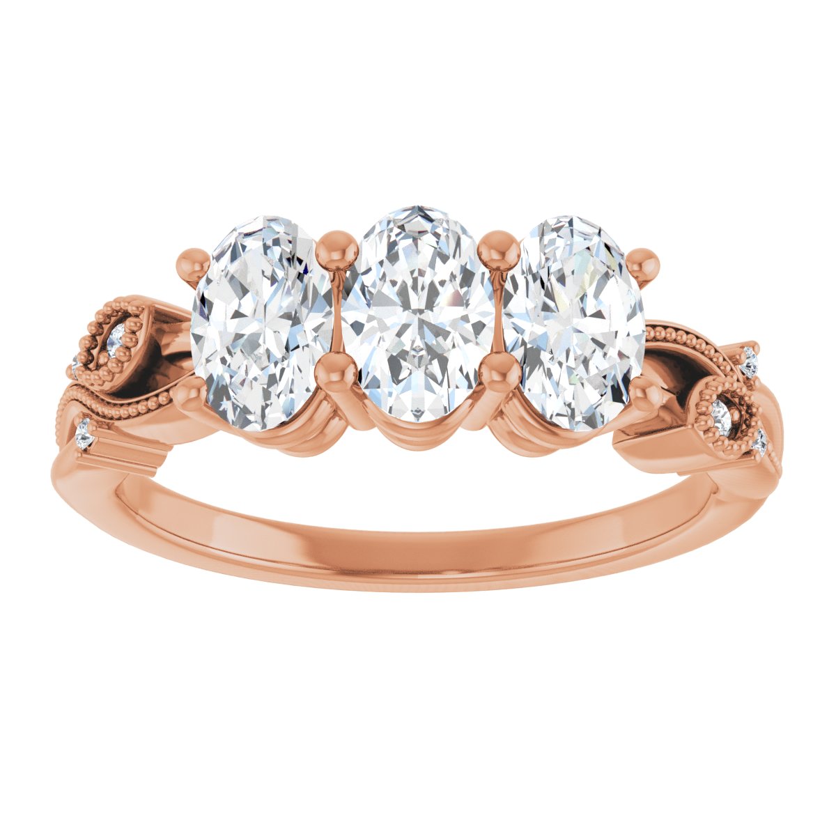 Three-Stone Anniversary Band
