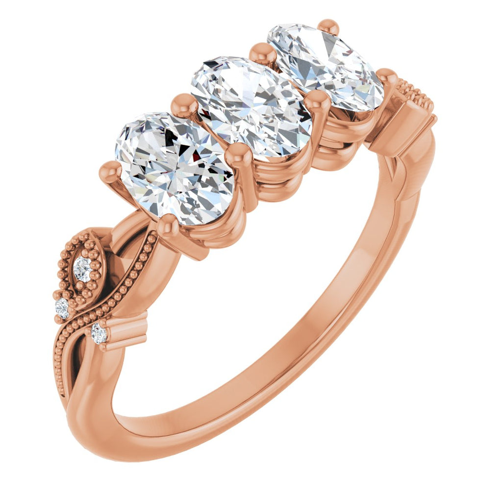 Three-Stone Anniversary Band