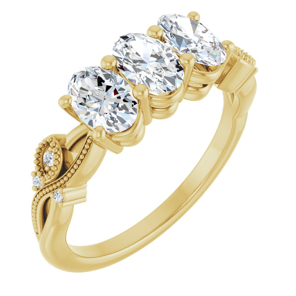 Three-Stone Anniversary Band