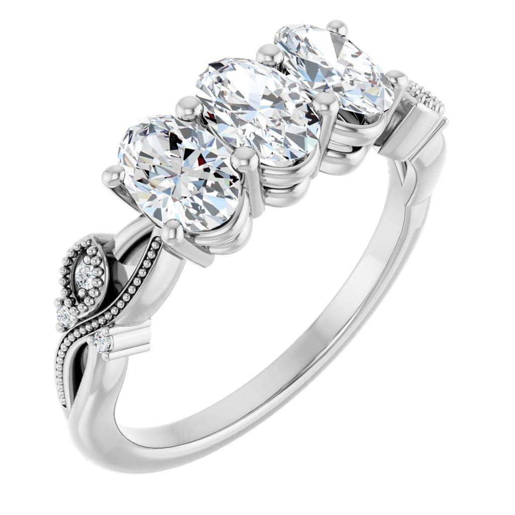 Three-Stone Anniversary Band