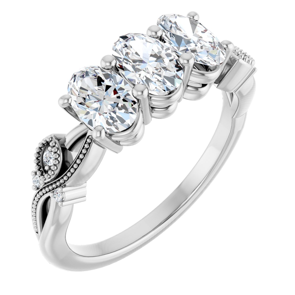 Three-Stone Anniversary Band