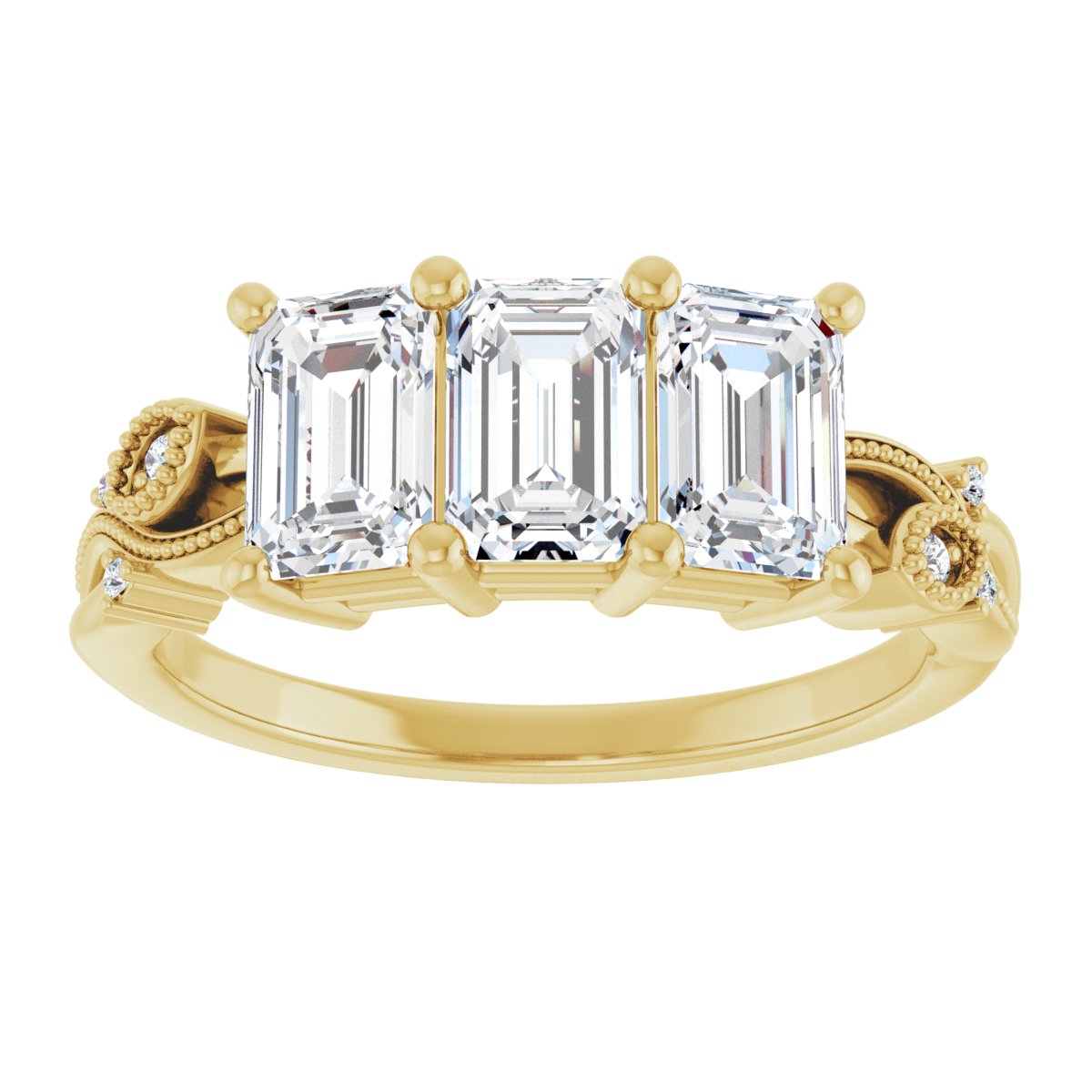 Three-Stone Anniversary Band