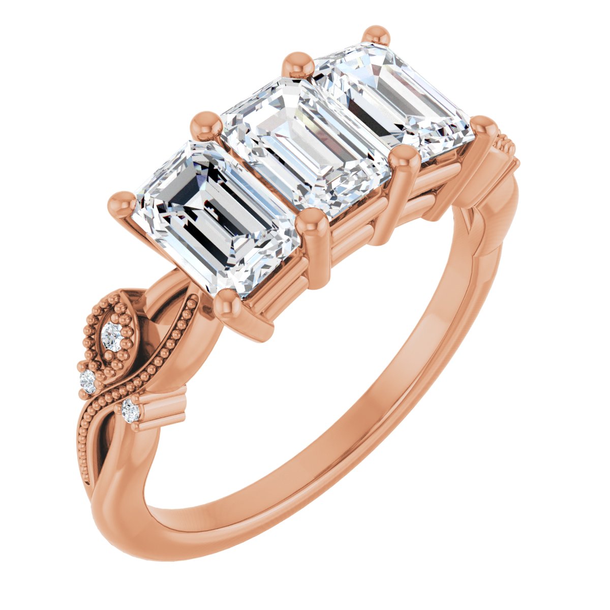 Three-Stone Anniversary Band