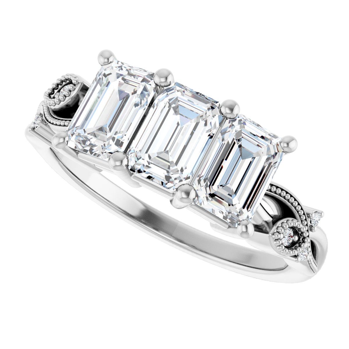 Three-Stone Anniversary Band