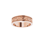 Milgrain Sculptural Flat Band