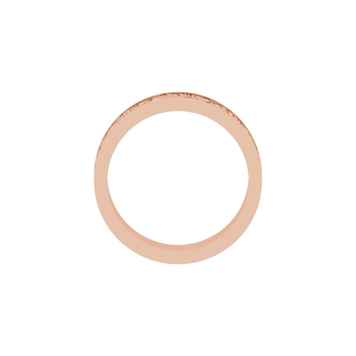Milgrain Sculptural Flat Band