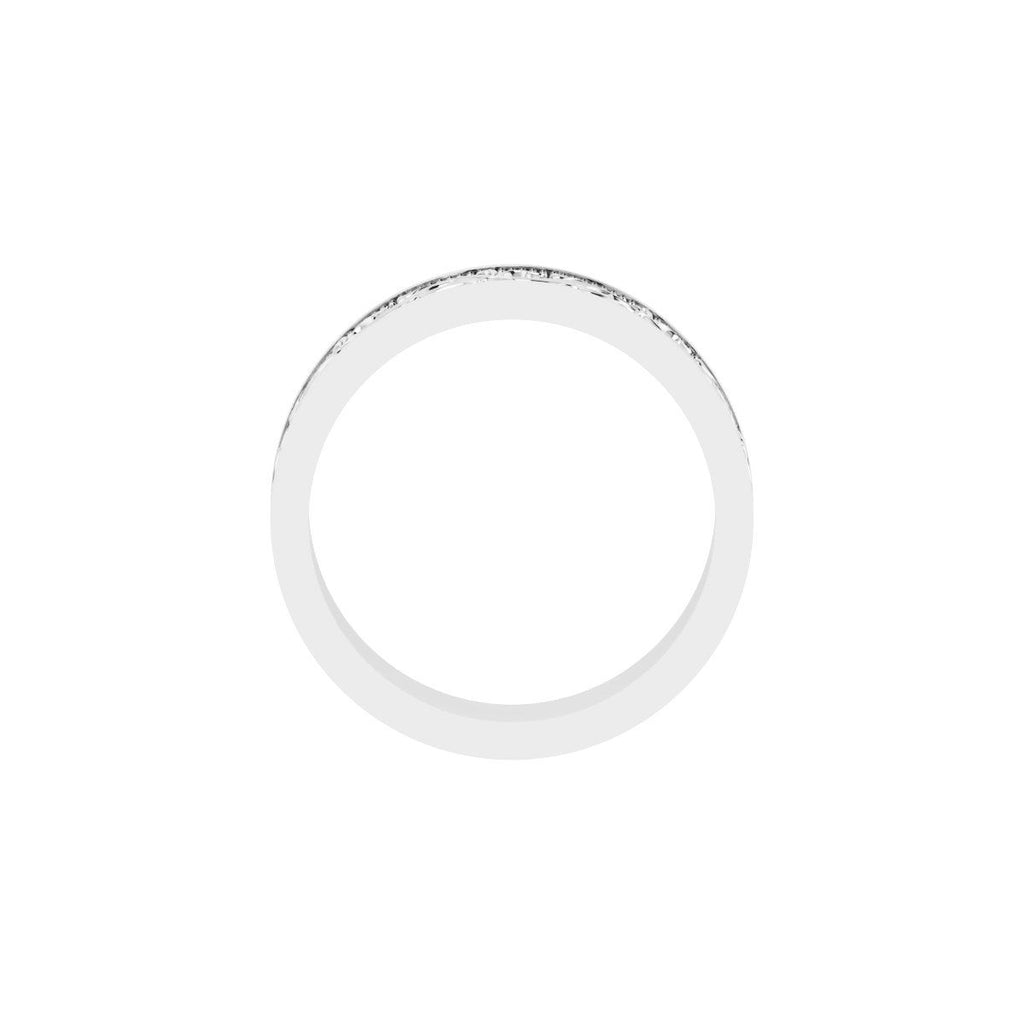 Milgrain Sculptural Flat Band