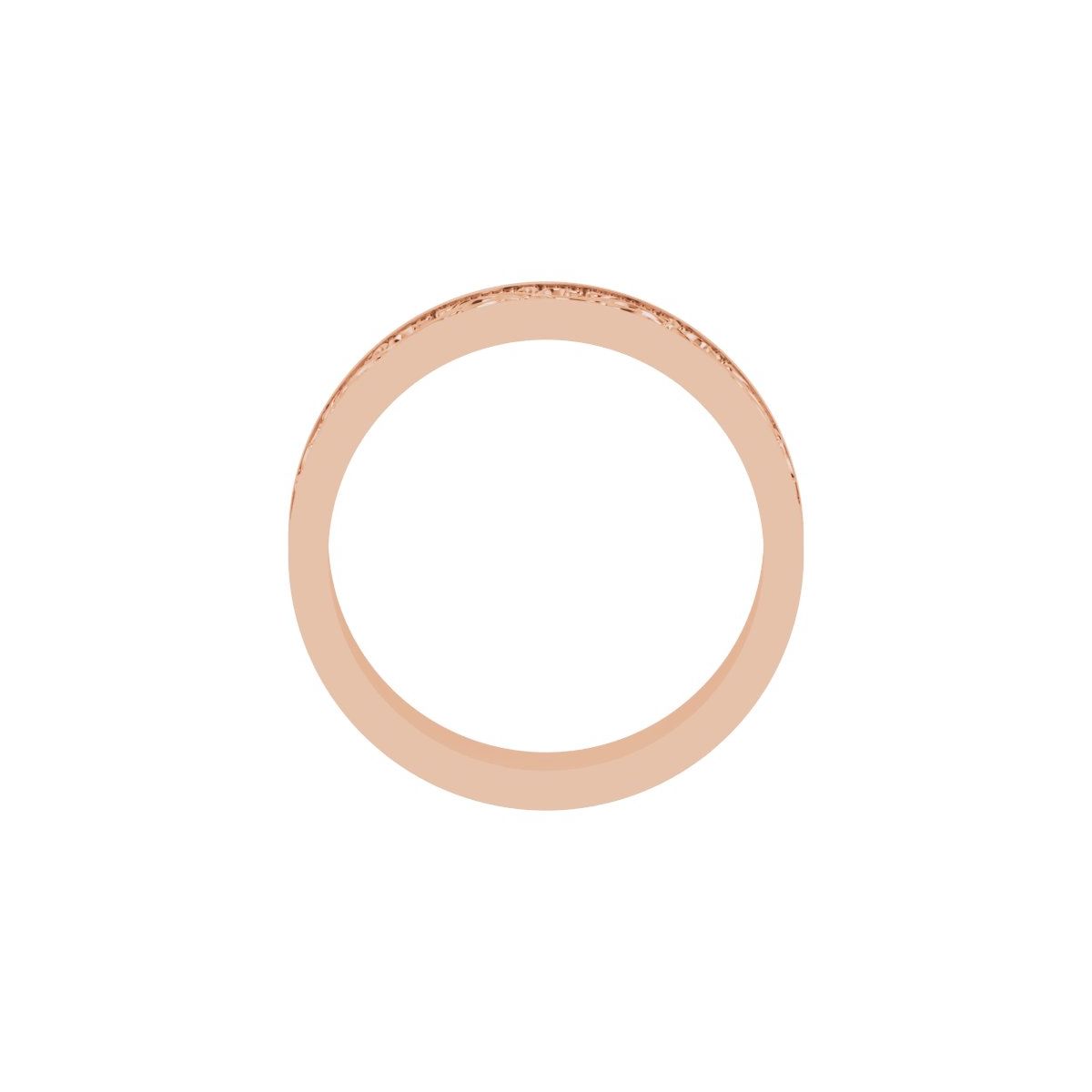 Milgrain Sculptural Flat Band