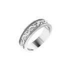 Milgrain Sculptural Flat Band