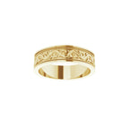 Milgrain Sculptural Flat Band