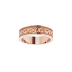Milgrain Sculptural Flat Band