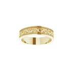 Milgrain Sculptural Flat Band