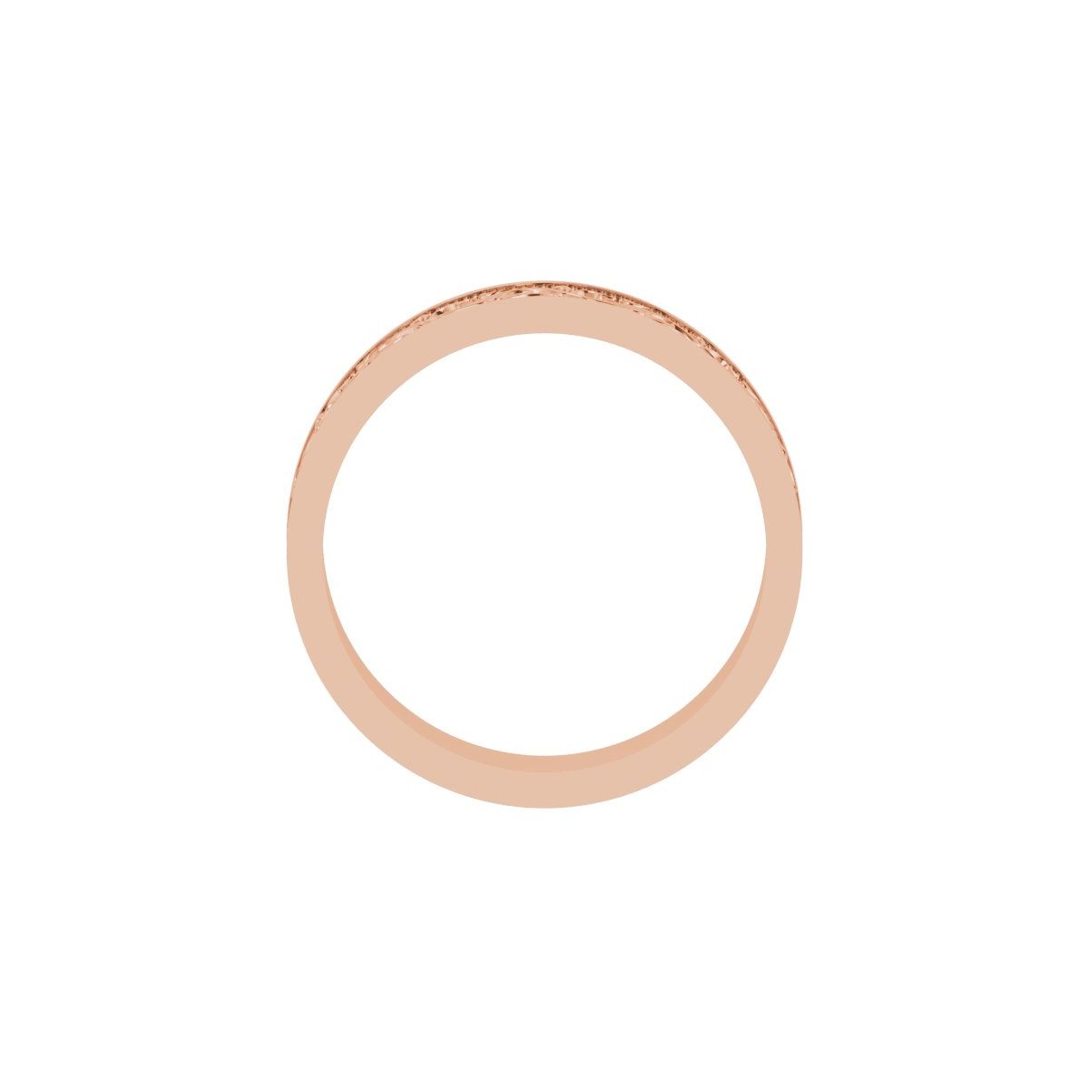 Milgrain Sculptural Flat Band