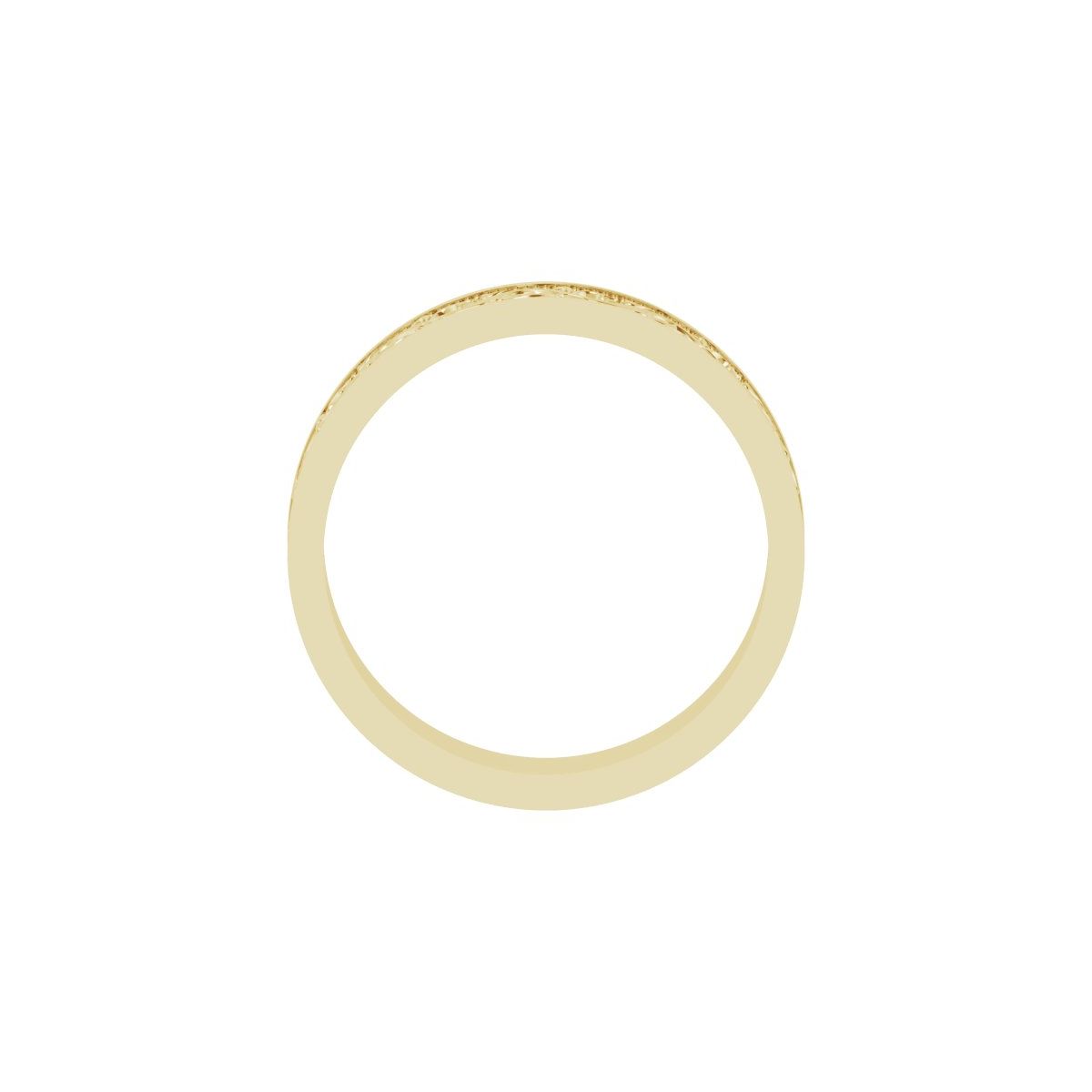 Milgrain Sculptural Flat Band