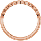 Solitaire Sculptural Engagement Ring or Band