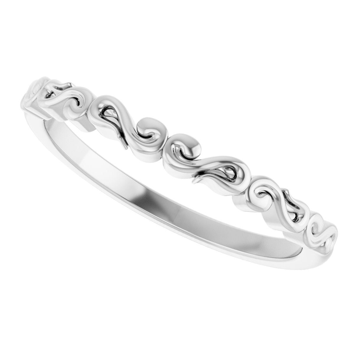 Solitaire Sculptural Engagement Ring or Band