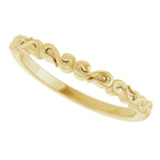 Solitaire Sculptural Engagement Ring or Band