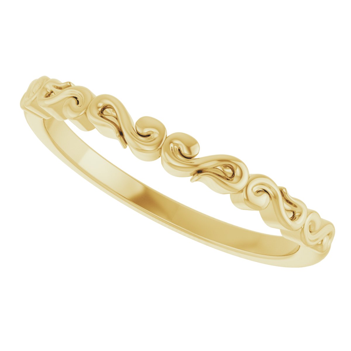 Solitaire Sculptural Engagement Ring or Band