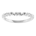 Solitaire Sculptural Engagement Ring or Band
